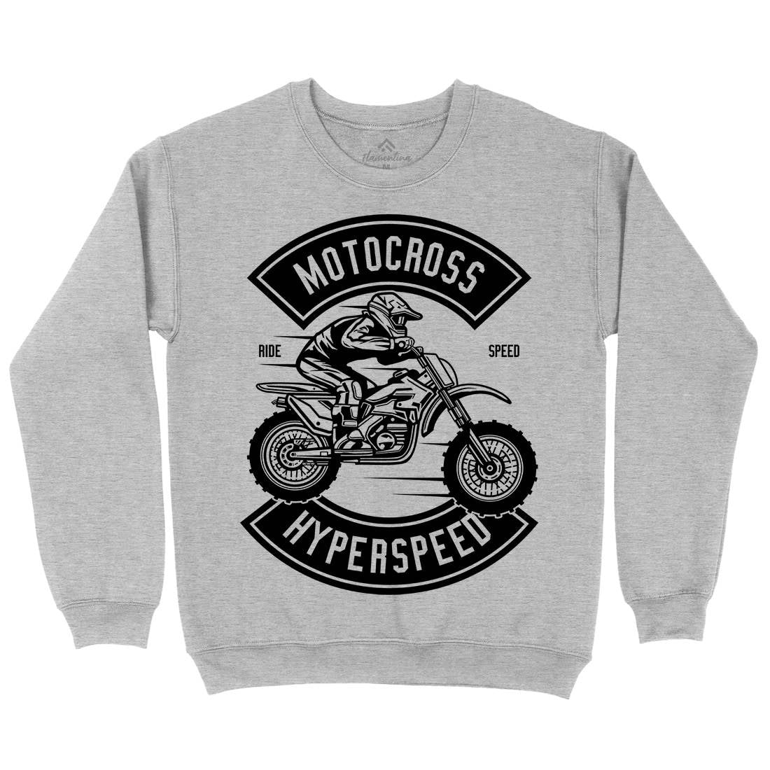 Motocross Hyperspeed Kids Crew Neck Sweatshirt Motorcycles B577
