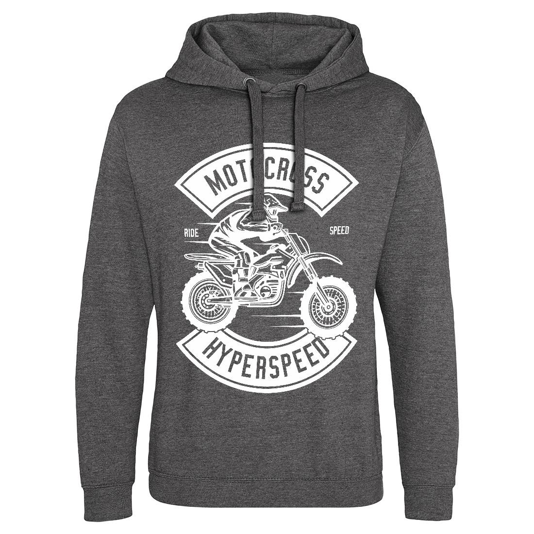 Motocross Hyperspeed Mens Hoodie Without Pocket Motorcycles B577