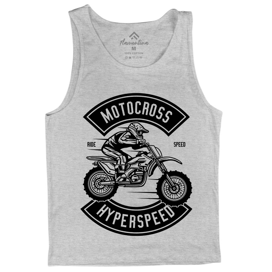 Motocross Hyperspeed Mens Tank Top Vest Motorcycles B577