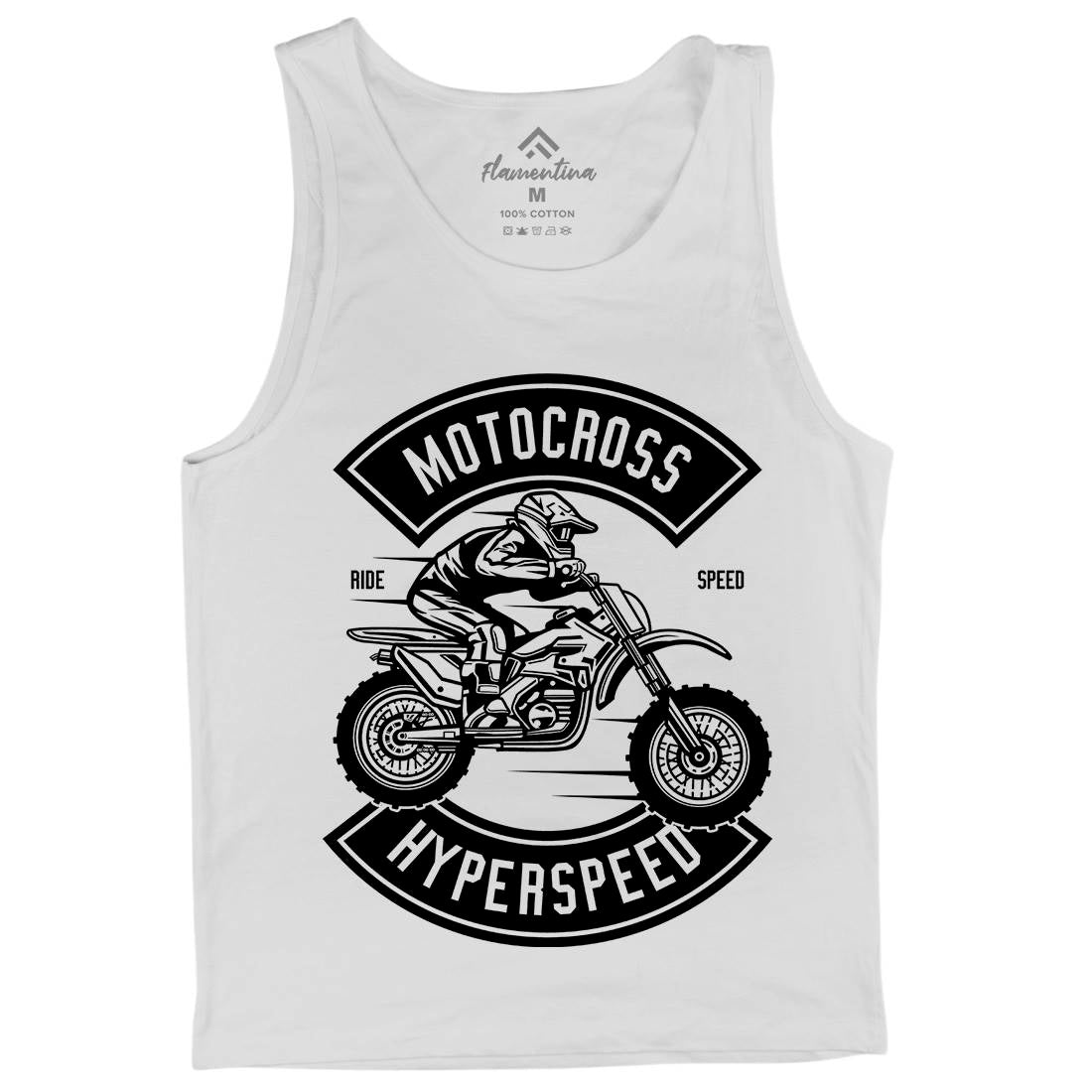 Motocross Hyperspeed Mens Tank Top Vest Motorcycles B577