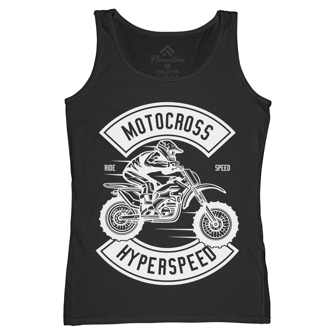 Motocross Hyperspeed Womens Organic Tank Top Vest Motorcycles B577