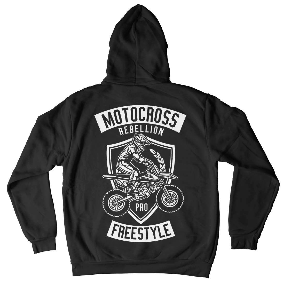 Motocross Rebellion Kids Crew Neck Hoodie Motorcycles B578