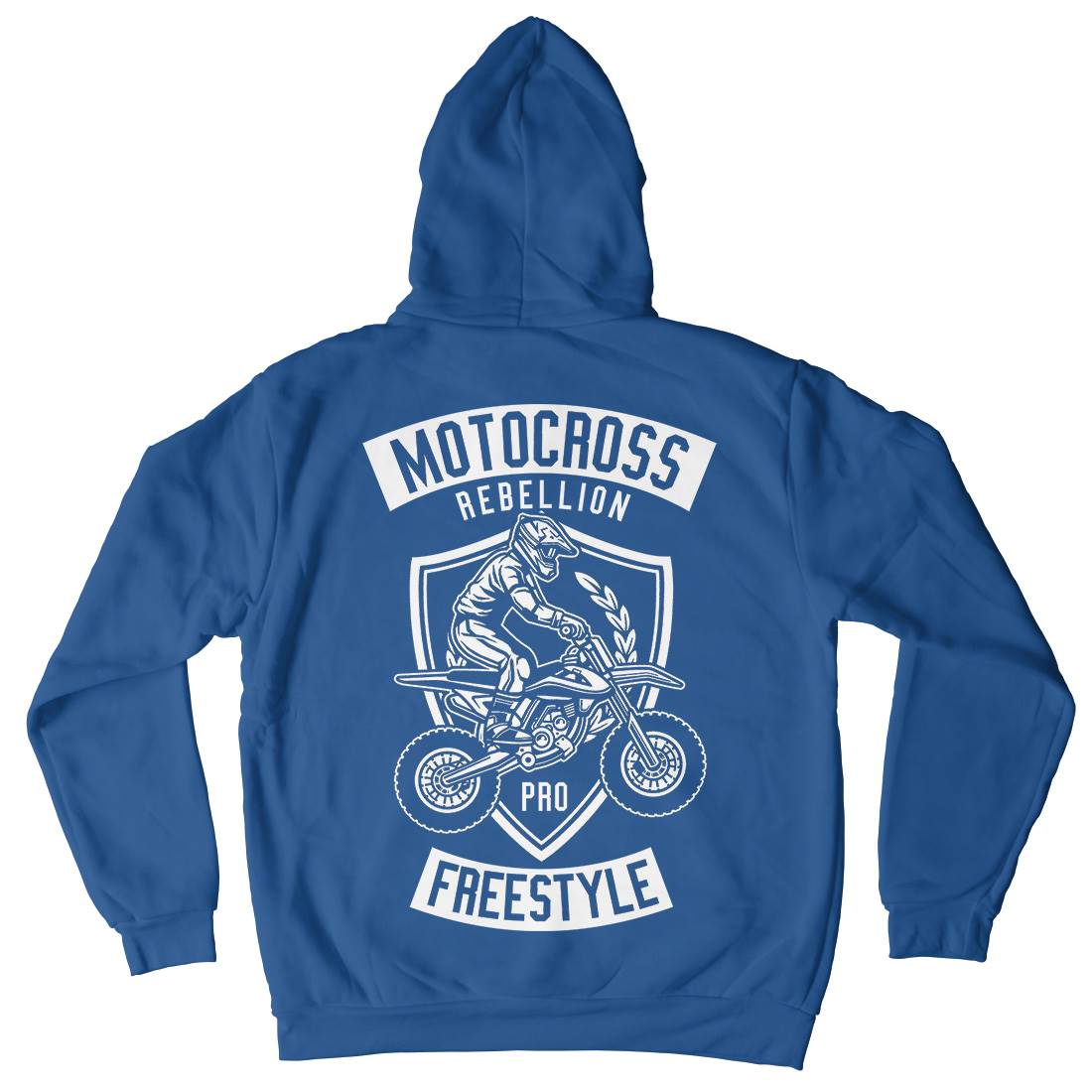 Motocross Rebellion Mens Hoodie With Pocket Motorcycles B578