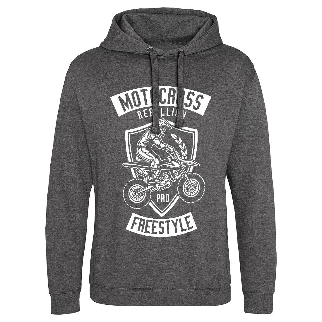 Motocross Rebellion Mens Hoodie Without Pocket Motorcycles B578