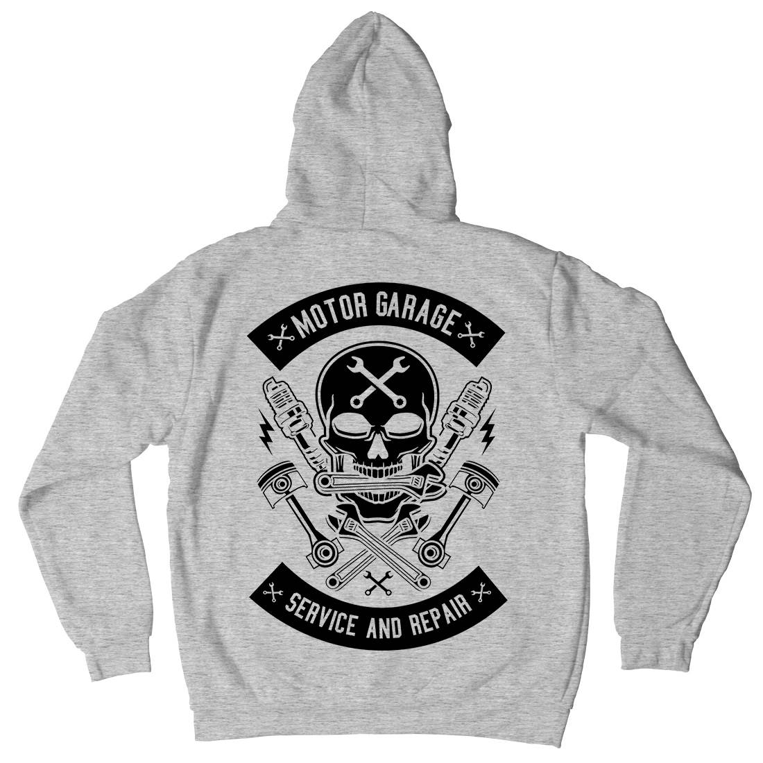 Motor Garage Mens Hoodie With Pocket Motorcycles B580