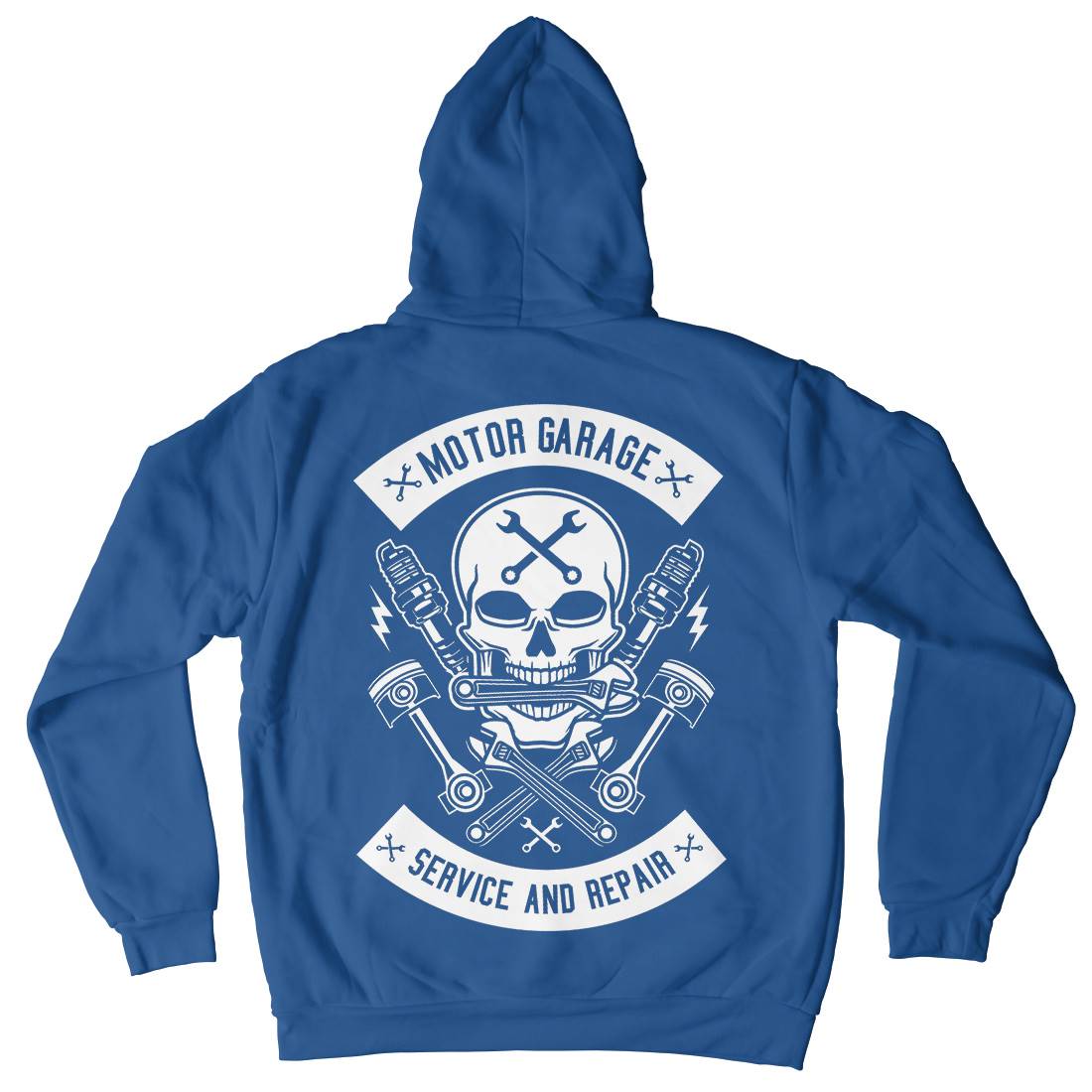 Motor Garage Mens Hoodie With Pocket Motorcycles B580