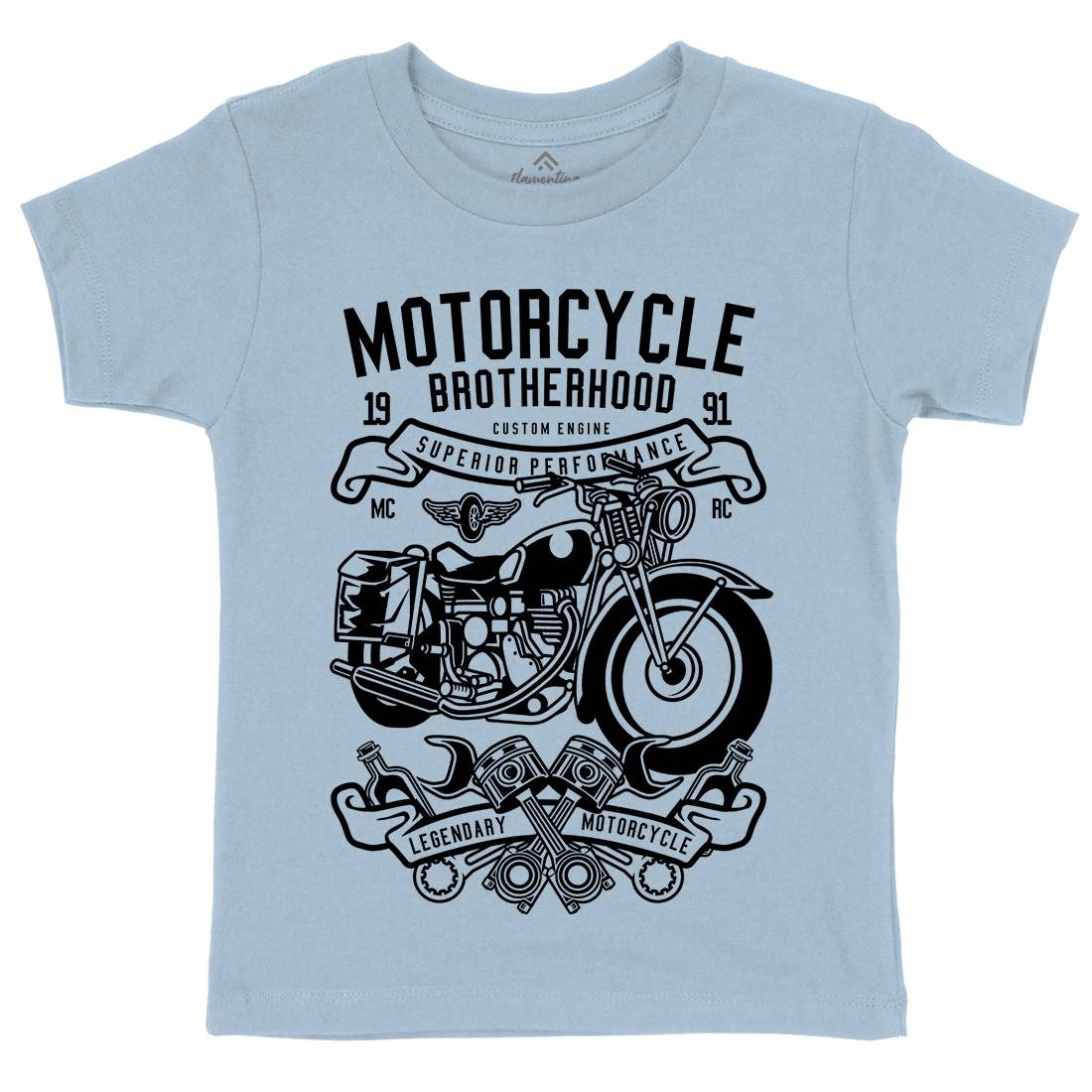 Brotherhood Kids Crew Neck T-Shirt Motorcycles B581