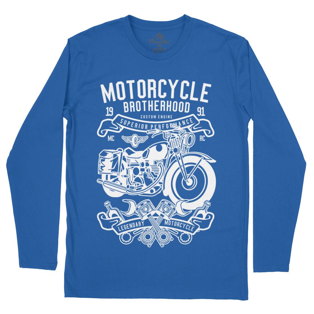 Brotherhood Mens Long Sleeve T-Shirt Motorcycles B581
