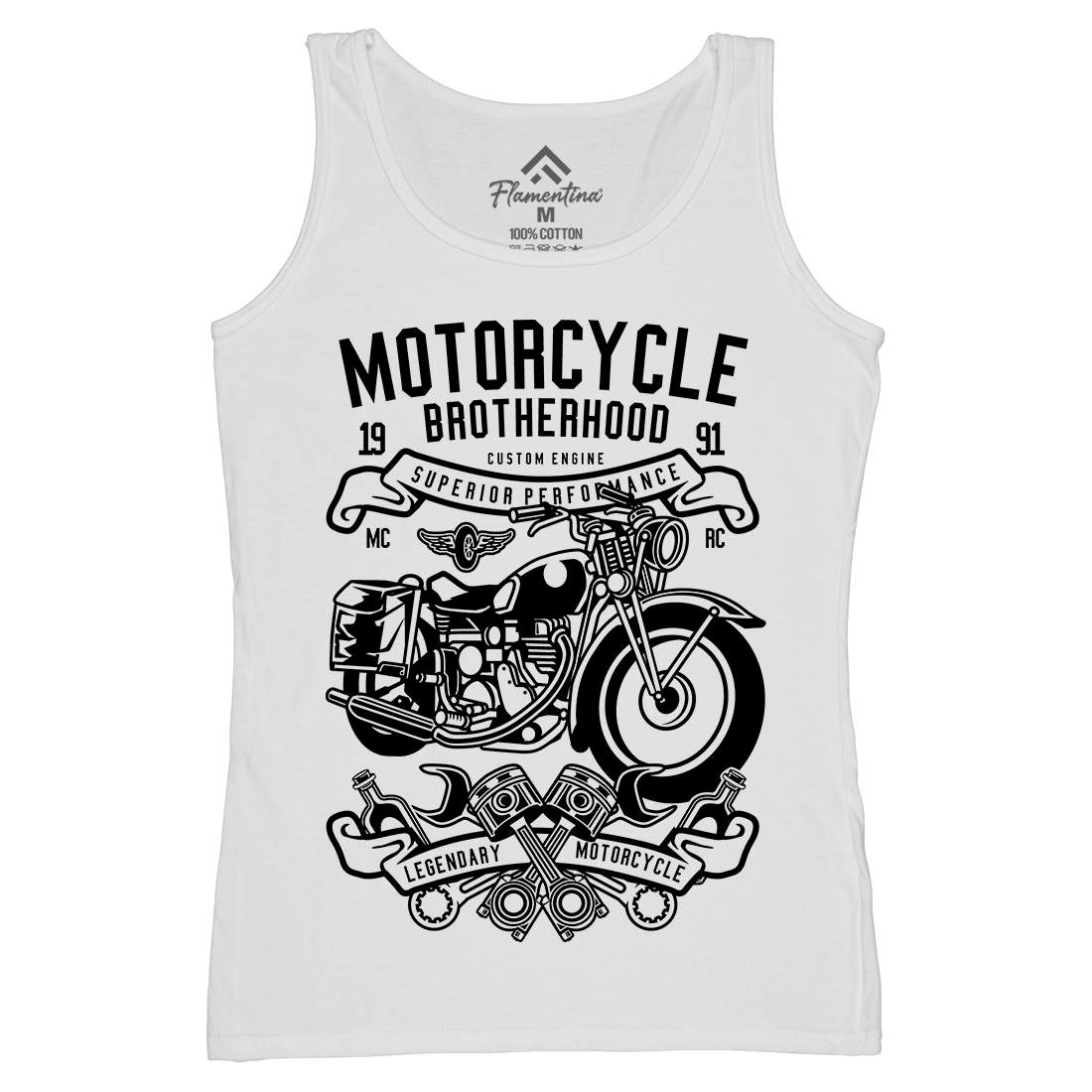 Brotherhood Womens Organic Tank Top Vest Motorcycles B581