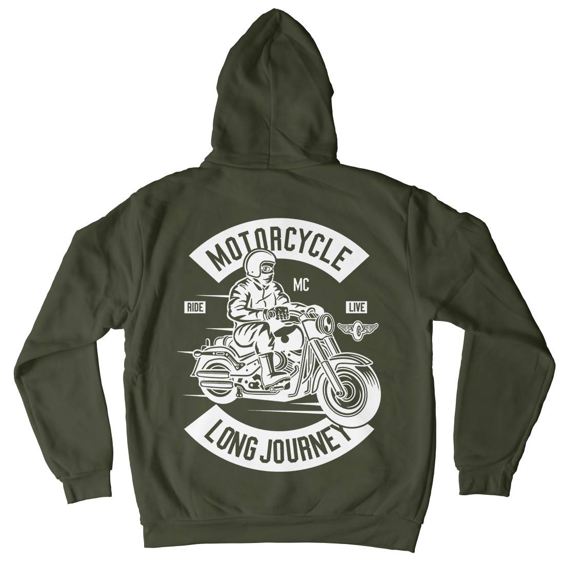Long Journey Kids Crew Neck Hoodie Motorcycles B583