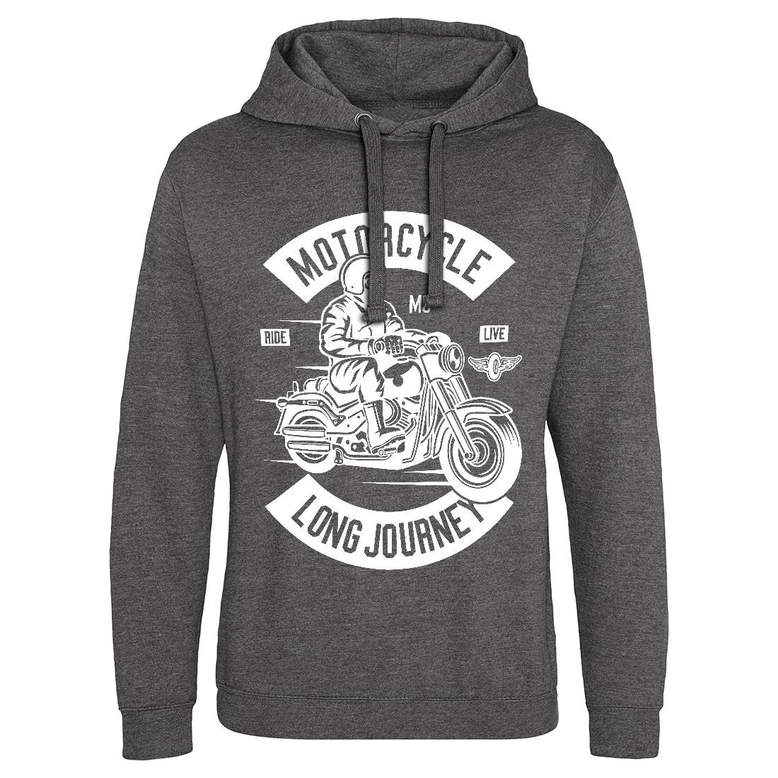 Long Journey Mens Hoodie Without Pocket Motorcycles B583