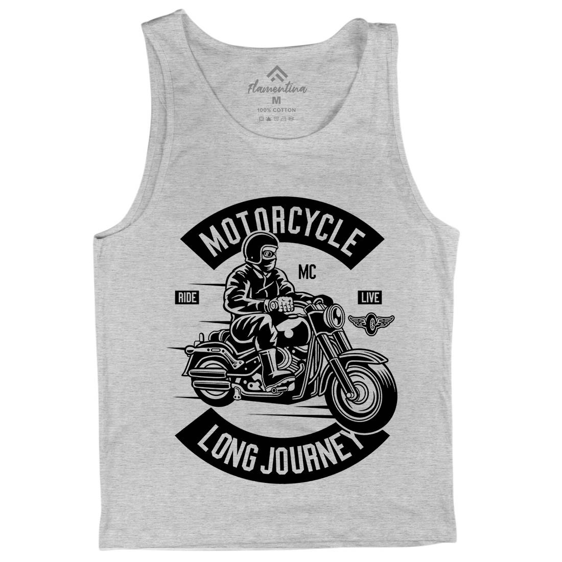 Long Journey Mens Tank Top Vest Motorcycles B583