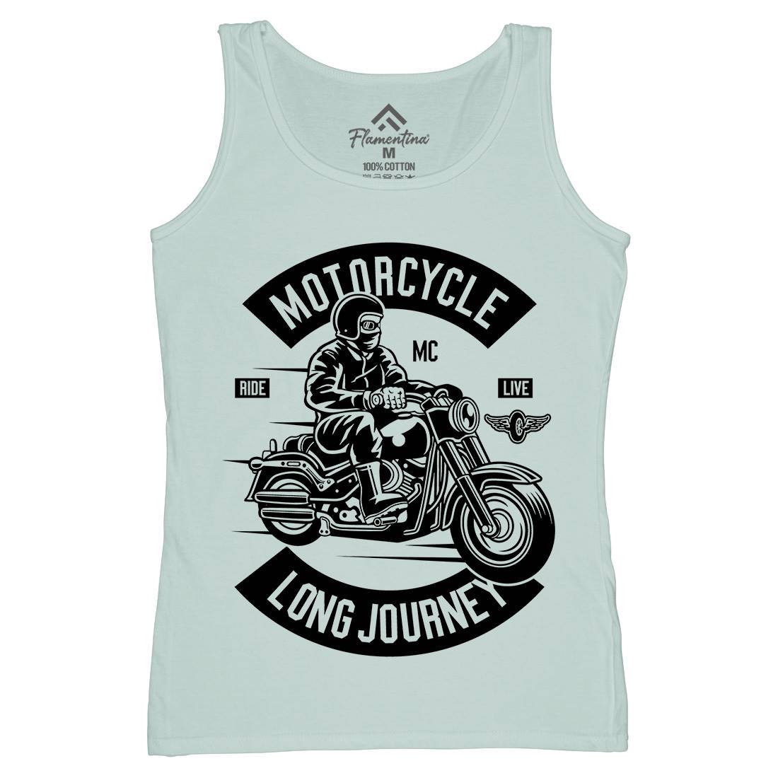 Long Journey Womens Organic Tank Top Vest Motorcycles B583