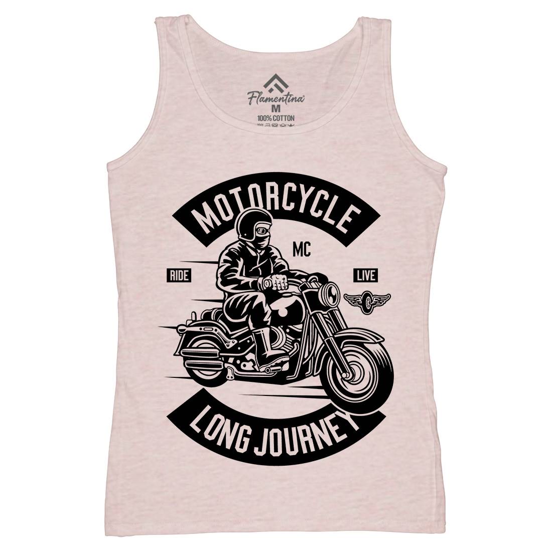 Long Journey Womens Organic Tank Top Vest Motorcycles B583