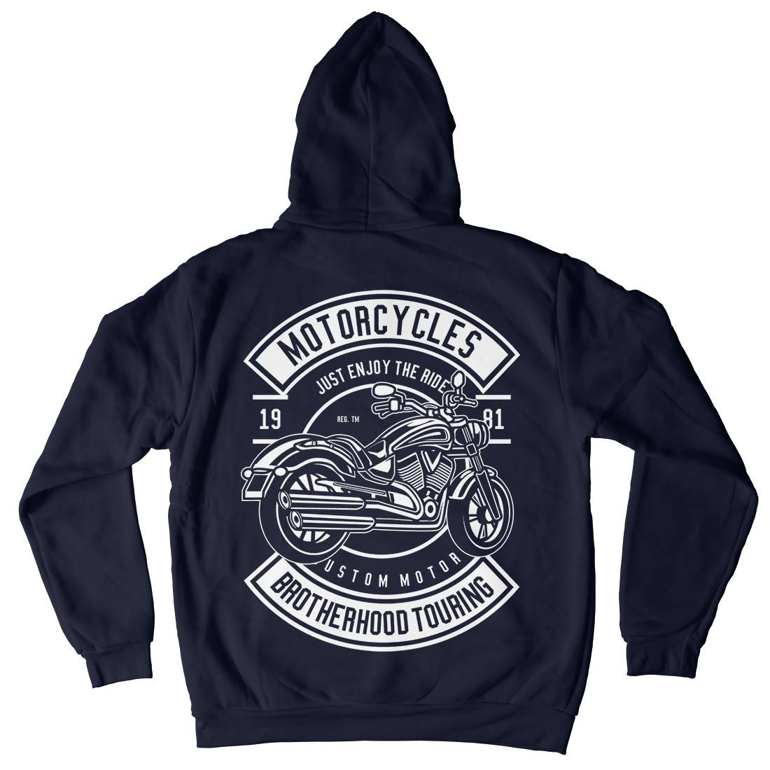 Touring Mens Hoodie With Pocket Motorcycles B584