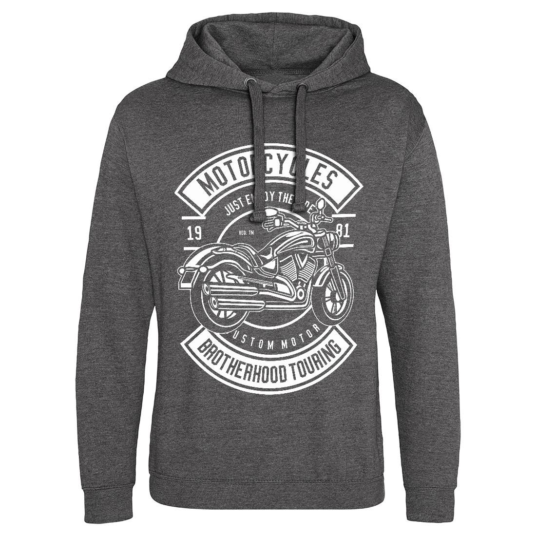 Touring Mens Hoodie Without Pocket Motorcycles B584
