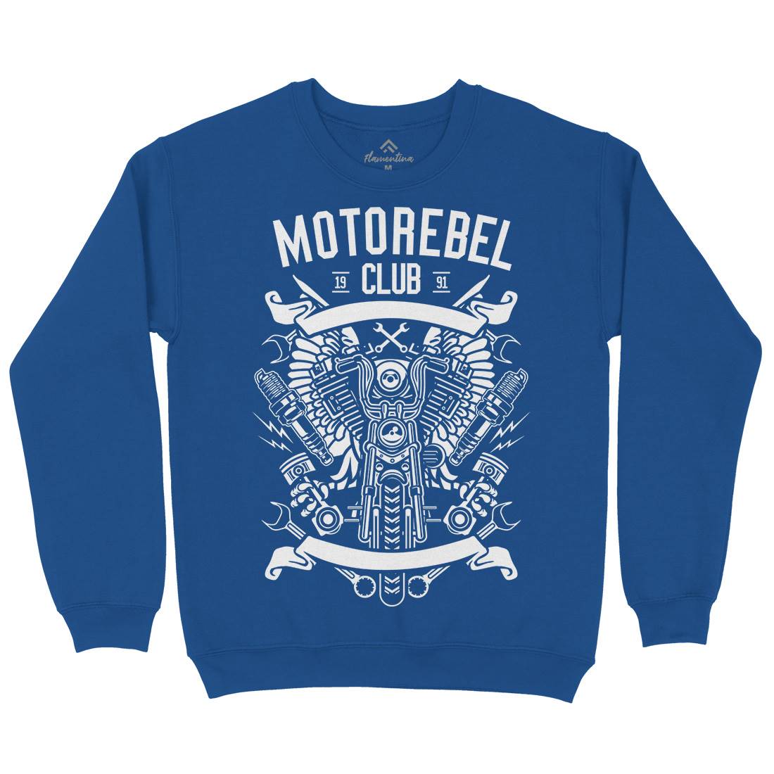 Motorebel Club Kids Crew Neck Sweatshirt Motorcycles B585