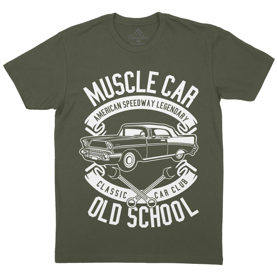 Muscle Car Mens Crew Neck T-Shirt Cars B586