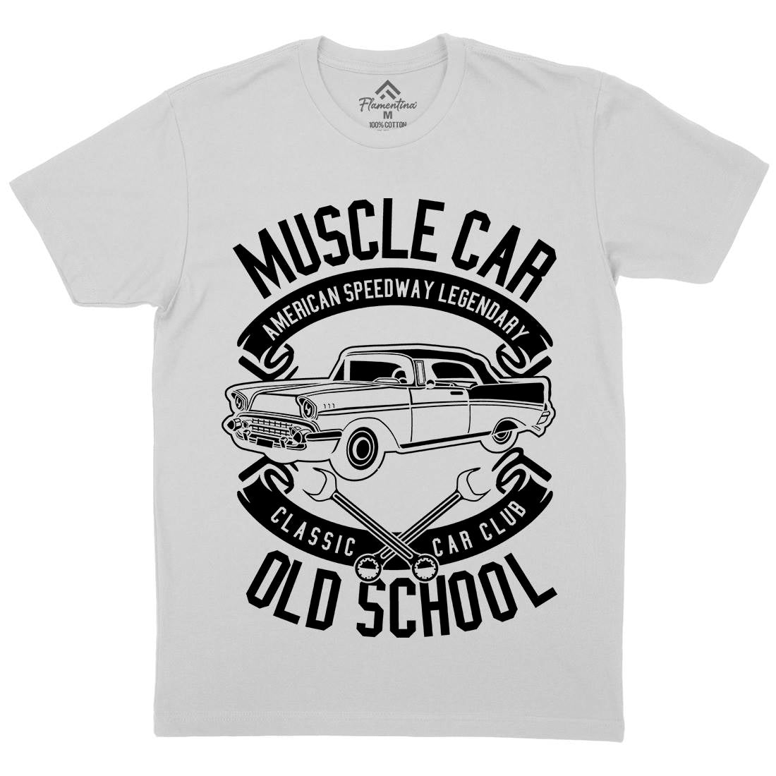 Muscle Car Mens Crew Neck T-Shirt Cars B586
