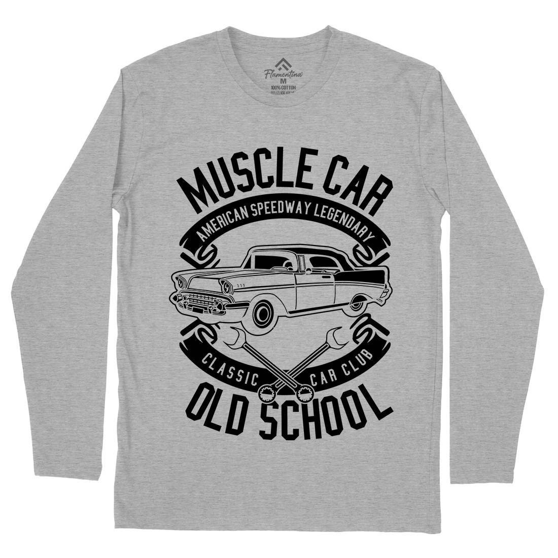 Muscle Car Mens Long Sleeve T-Shirt Cars B586