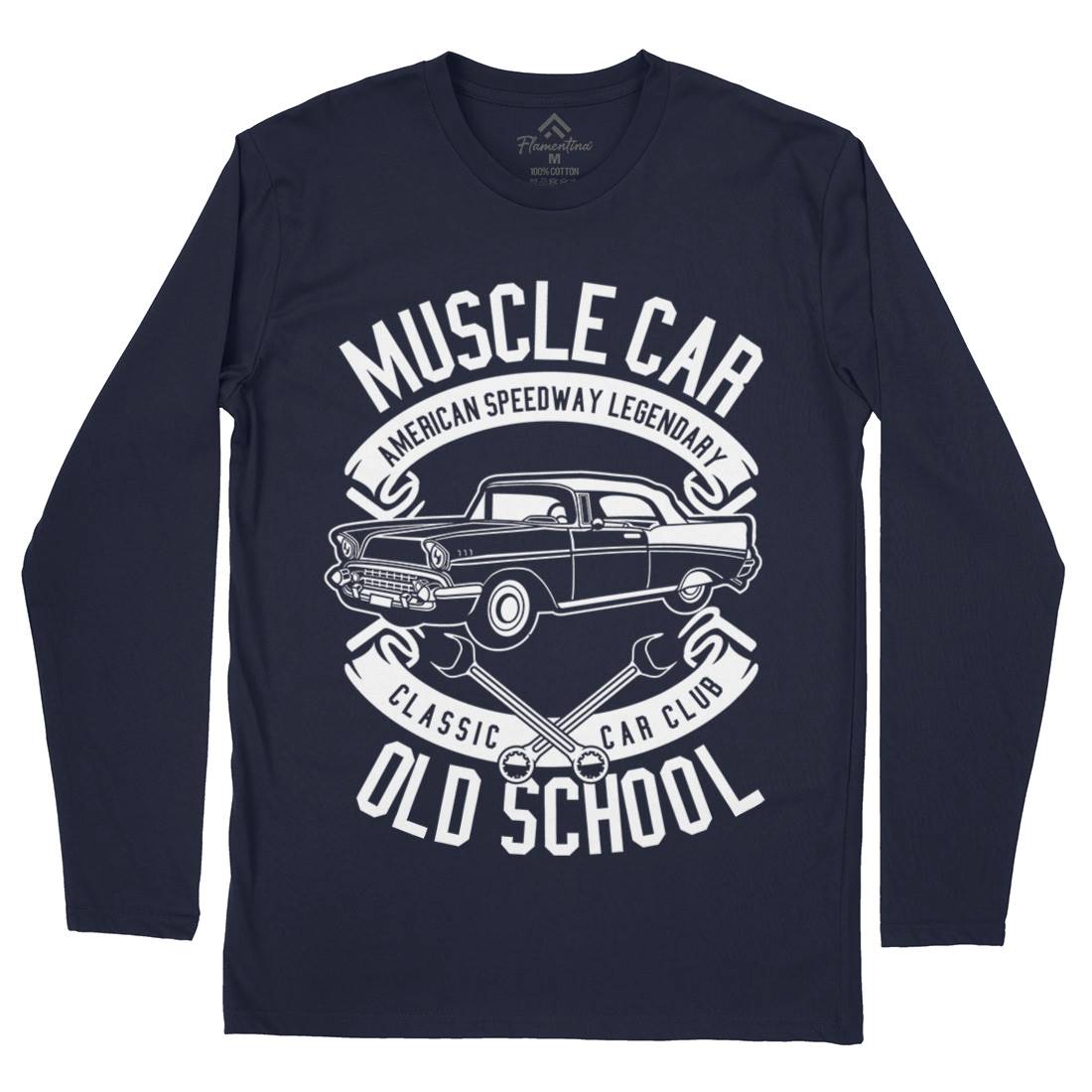 Muscle Car Mens Long Sleeve T-Shirt Cars B586
