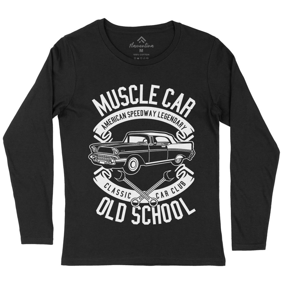Muscle Car Womens Long Sleeve T-Shirt Cars B586