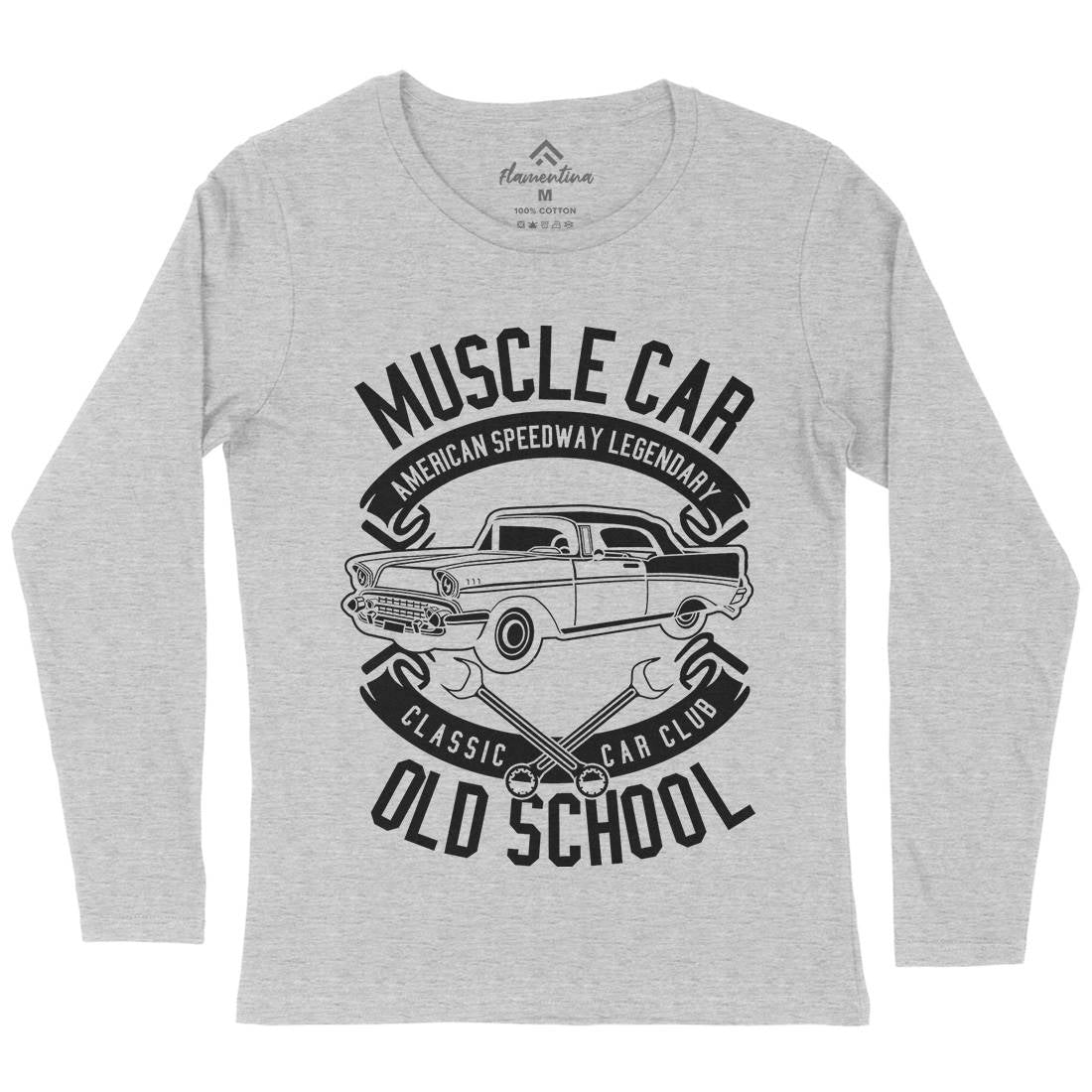 Muscle Car Womens Long Sleeve T-Shirt Cars B586