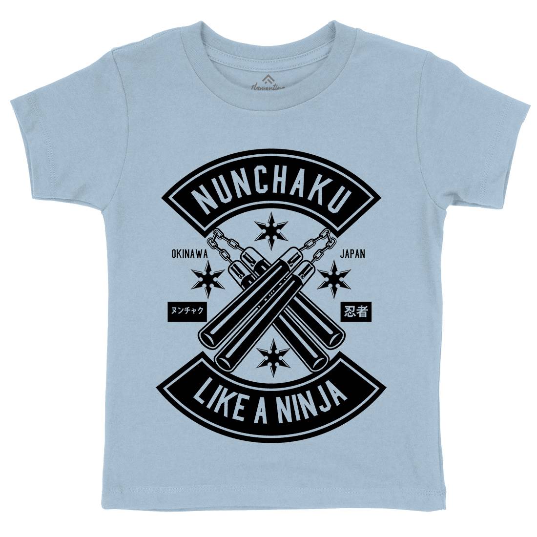 Nunchaku Kids Crew Neck T-Shirt Sport B589