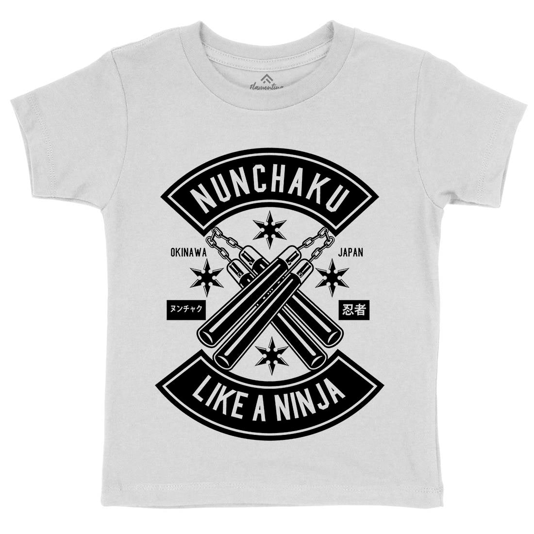 Nunchaku Kids Crew Neck T-Shirt Sport B589