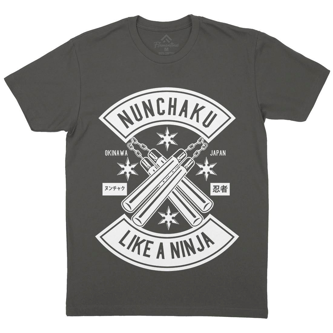 Nunchaku Mens Crew Neck T-Shirt Sport B589