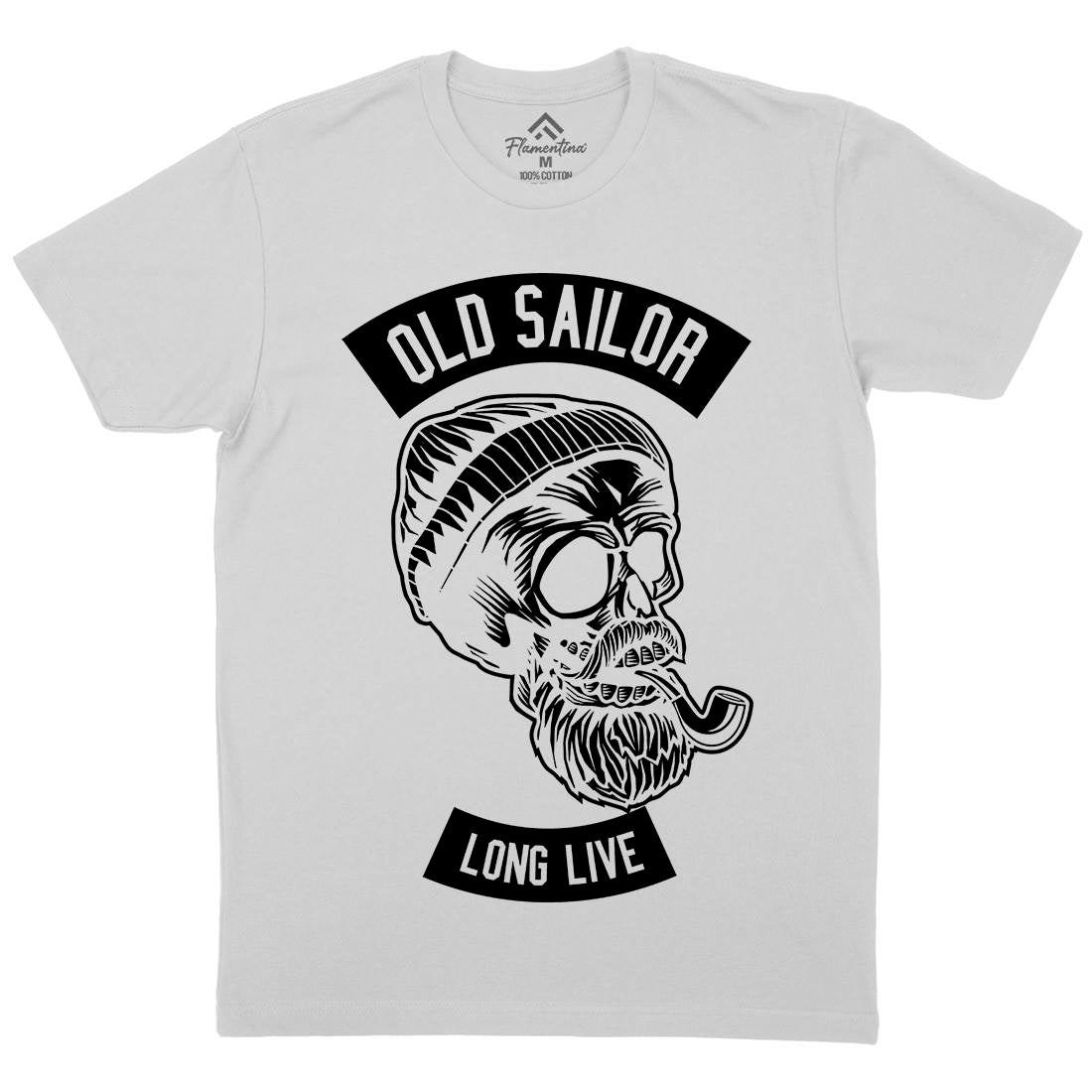 Old Sailor Mens Crew Neck T-Shirt Navy B590