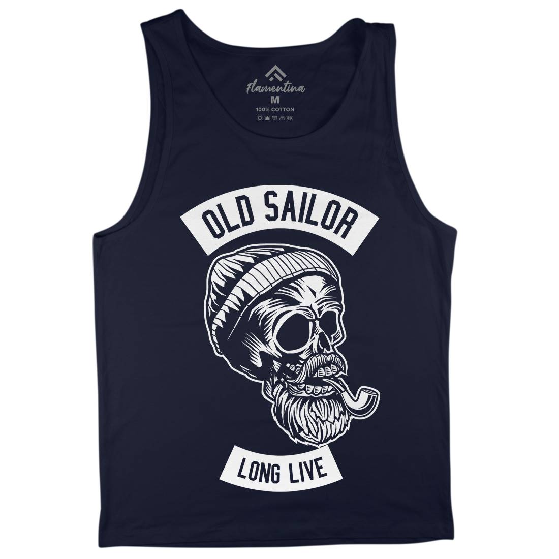 Old Sailor Mens Tank Top Vest Navy B590