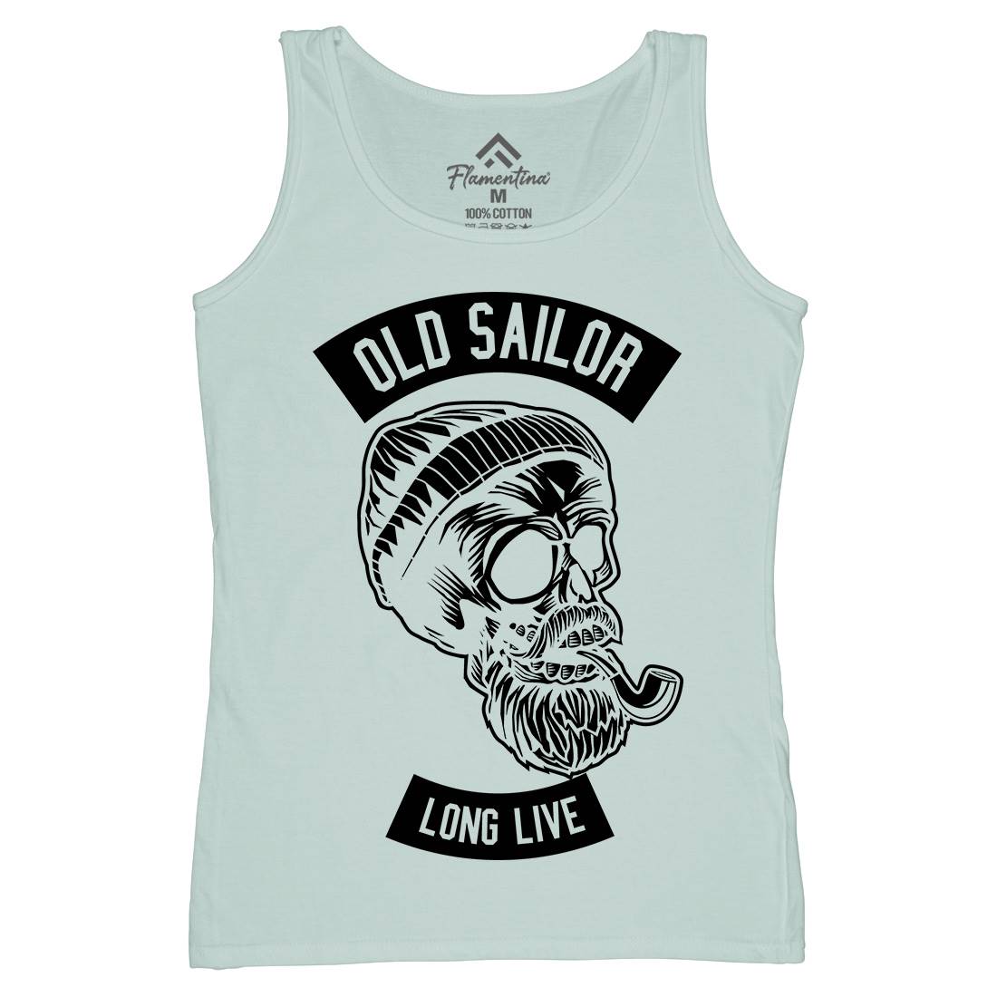 Old Sailor Womens Organic Tank Top Vest Navy B590