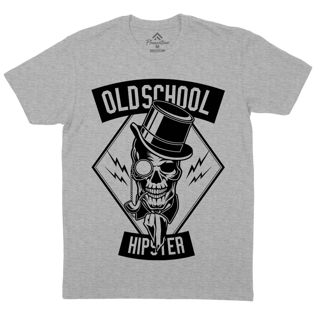 Old School Hipster Mens Crew Neck T-Shirt Retro B592
