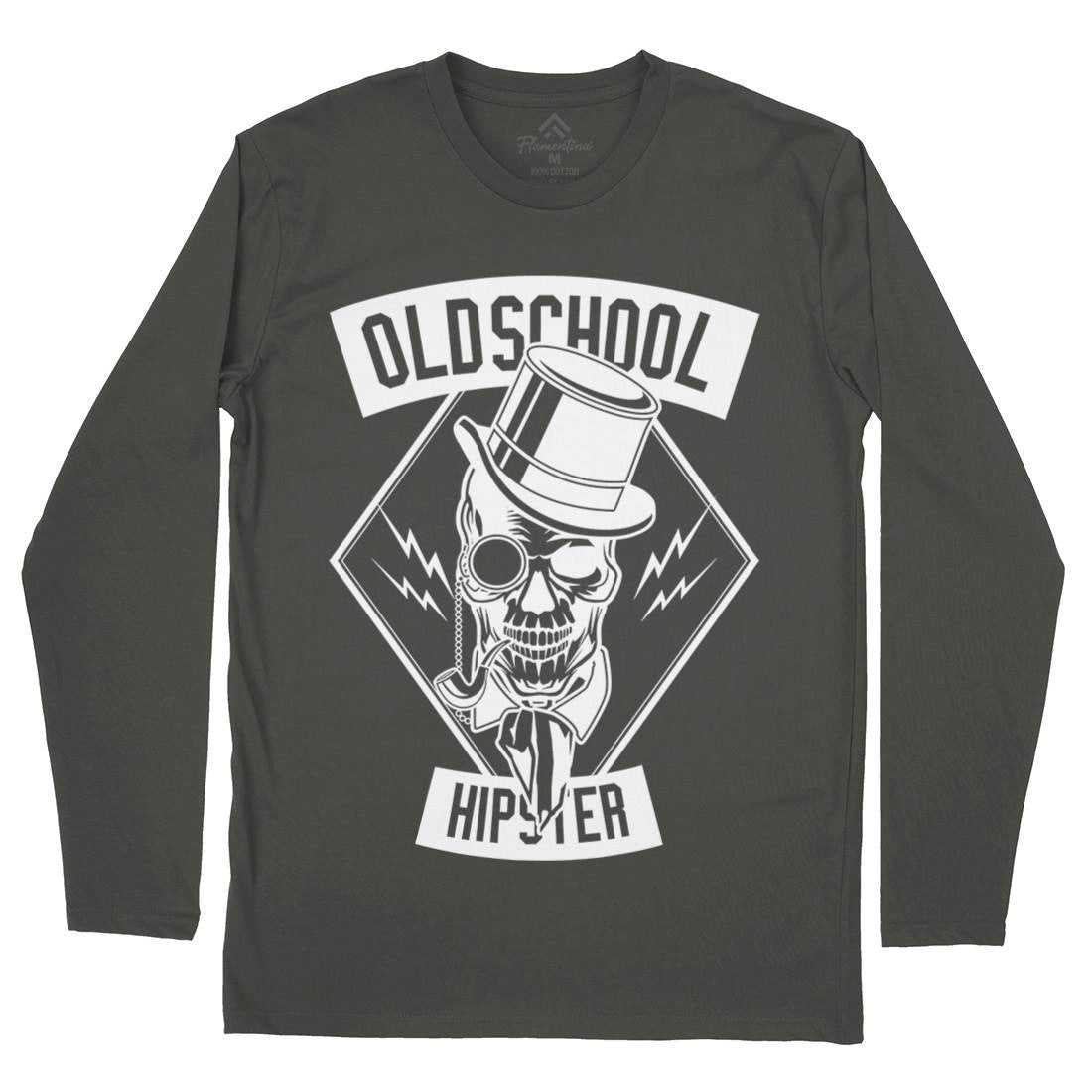 Old School Hipster Mens Long Sleeve T-Shirt Retro B592