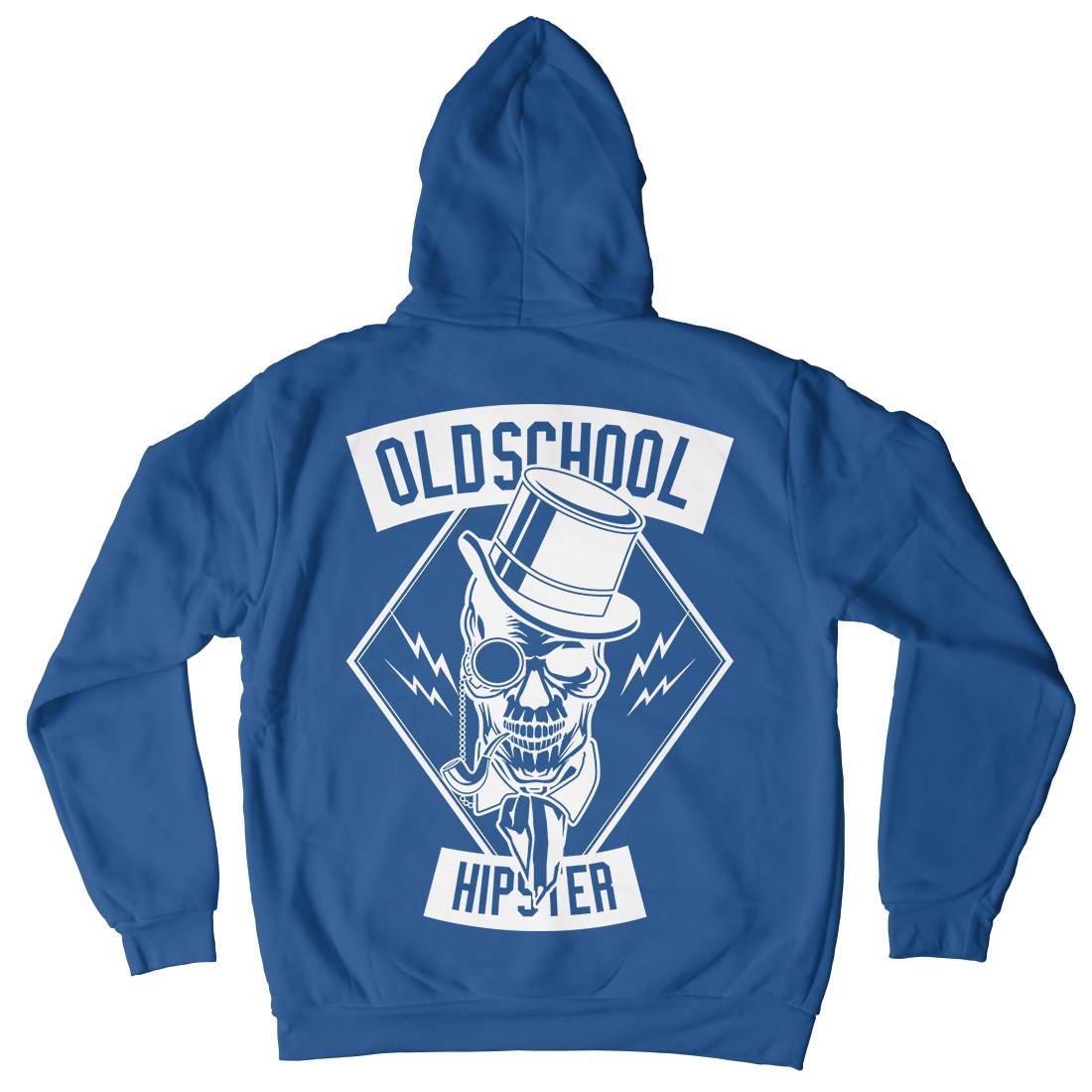Old School Hipster Mens Hoodie With Pocket Retro B592