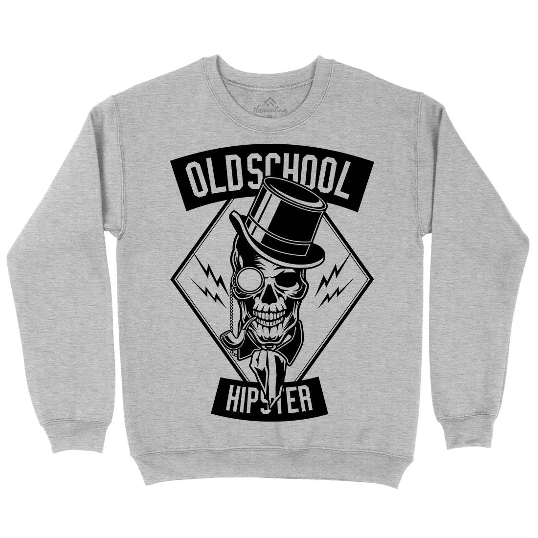 Old School Hipster Kids Crew Neck Sweatshirt Retro B592