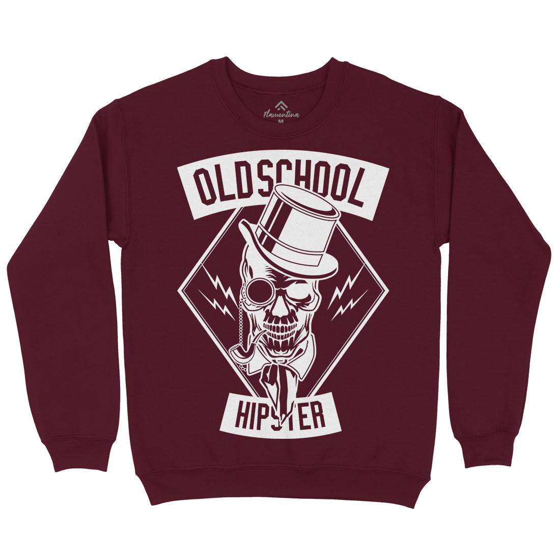 Old School Hipster Mens Crew Neck Sweatshirt Retro B592
