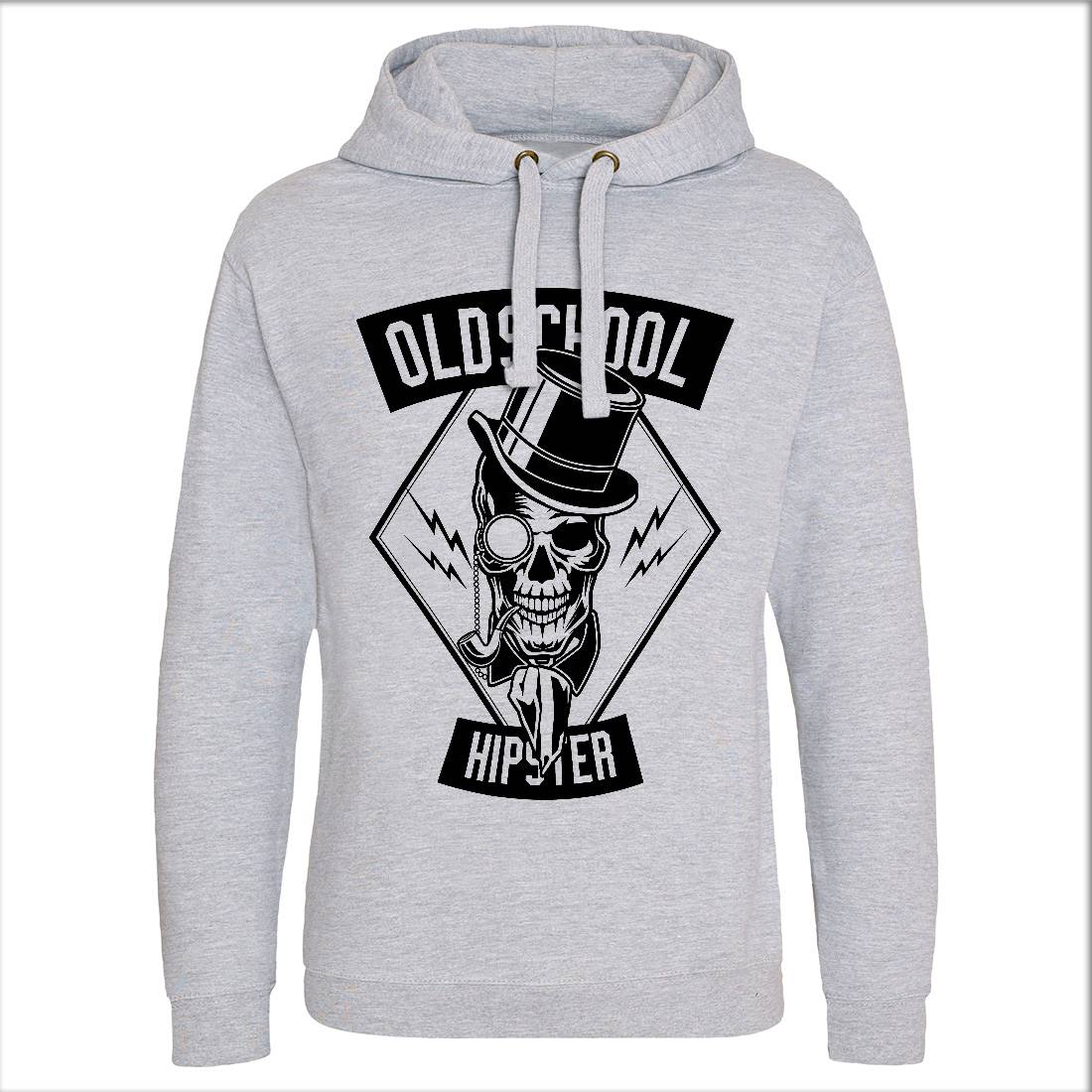 Old School Hipster Mens Hoodie Without Pocket Retro B592
