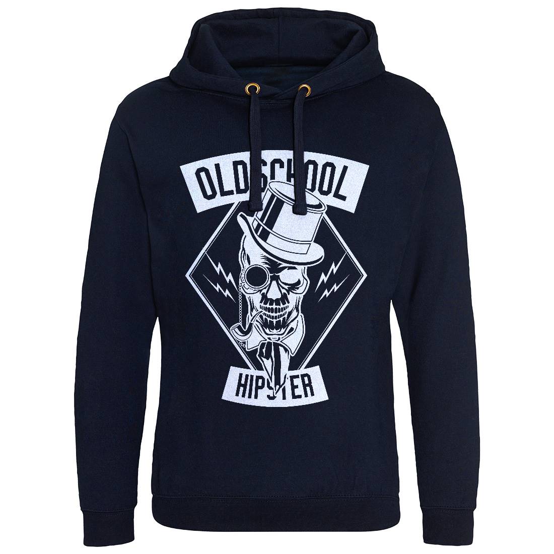 Old School Hipster Mens Hoodie Without Pocket Retro B592