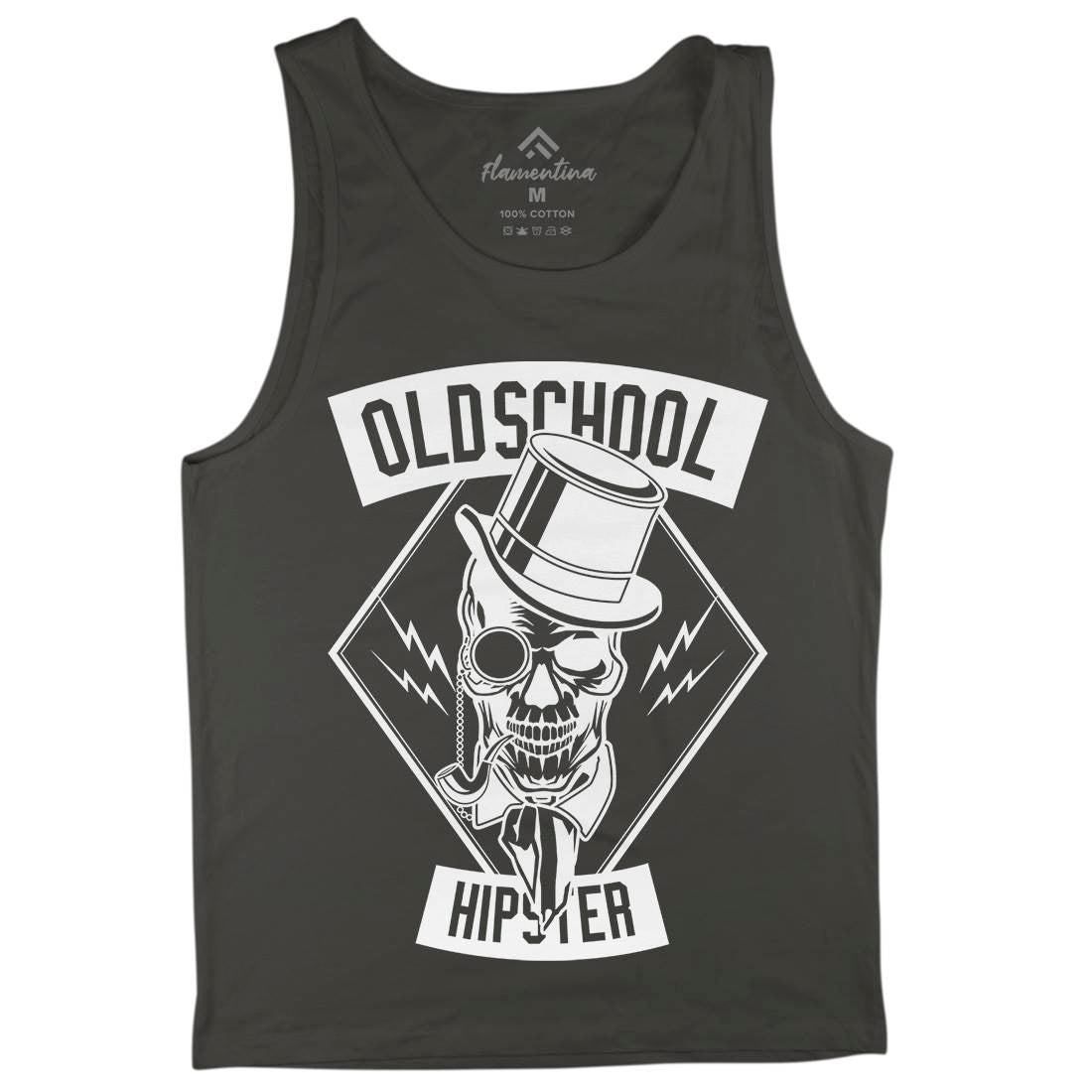Old School Hipster Mens Tank Top Vest Retro B592