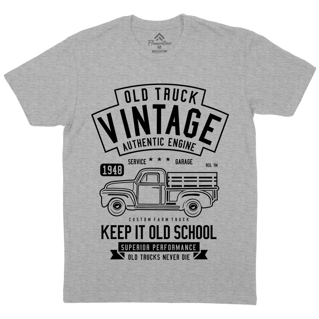 Old Truck Vintage Mens Crew Neck T-Shirt Cars B593