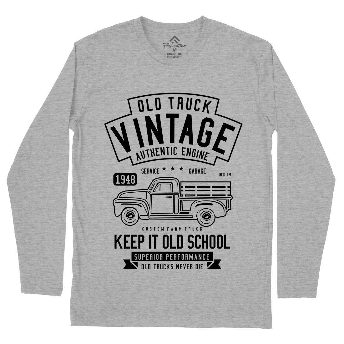 Old Truck Vintage Mens Long Sleeve T-Shirt Cars B593