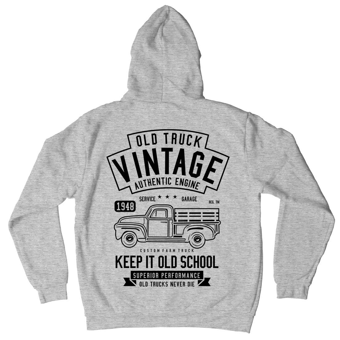 Old Truck Vintage Kids Crew Neck Hoodie Cars B593