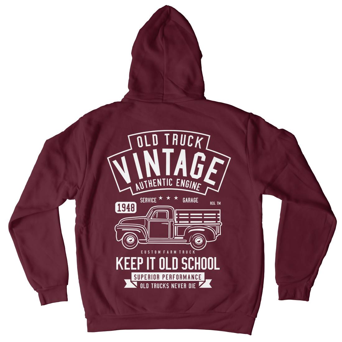 Old Truck Vintage Mens Hoodie With Pocket Cars B593