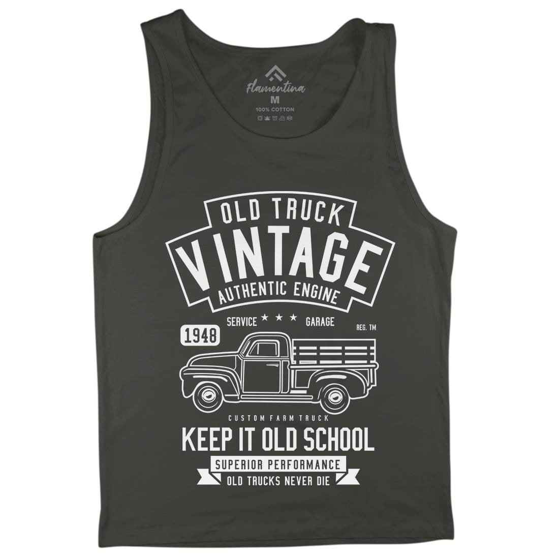 Old Truck Vintage Mens Tank Top Vest Cars B593