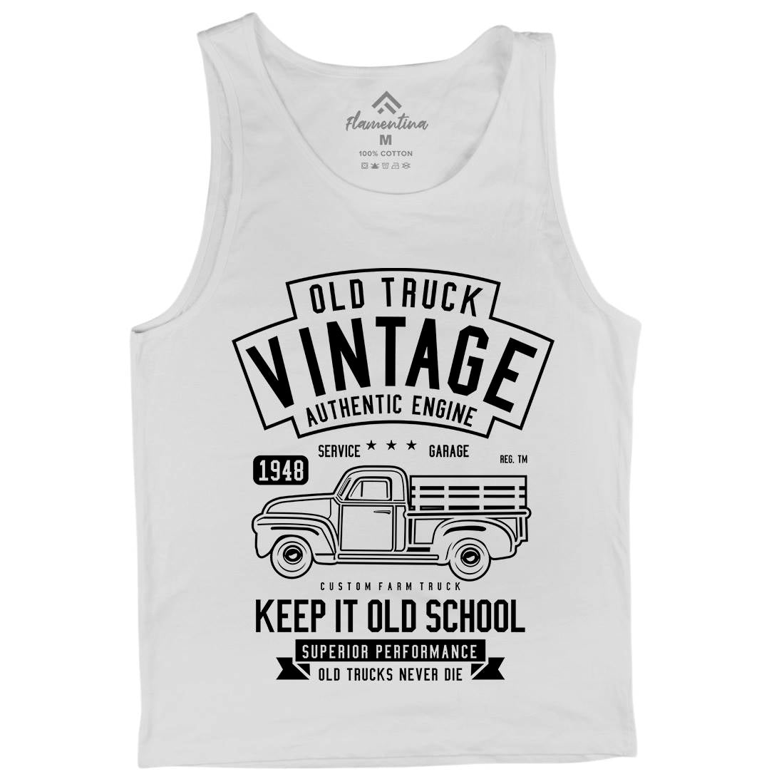 Old Truck Vintage Mens Tank Top Vest Cars B593