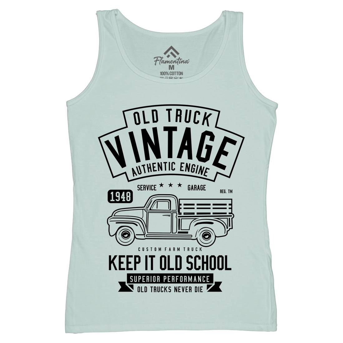 Old Truck Vintage Womens Organic Tank Top Vest Cars B593