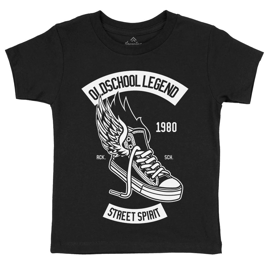 Oldschool Legend Kids Crew Neck T-Shirt Retro B594