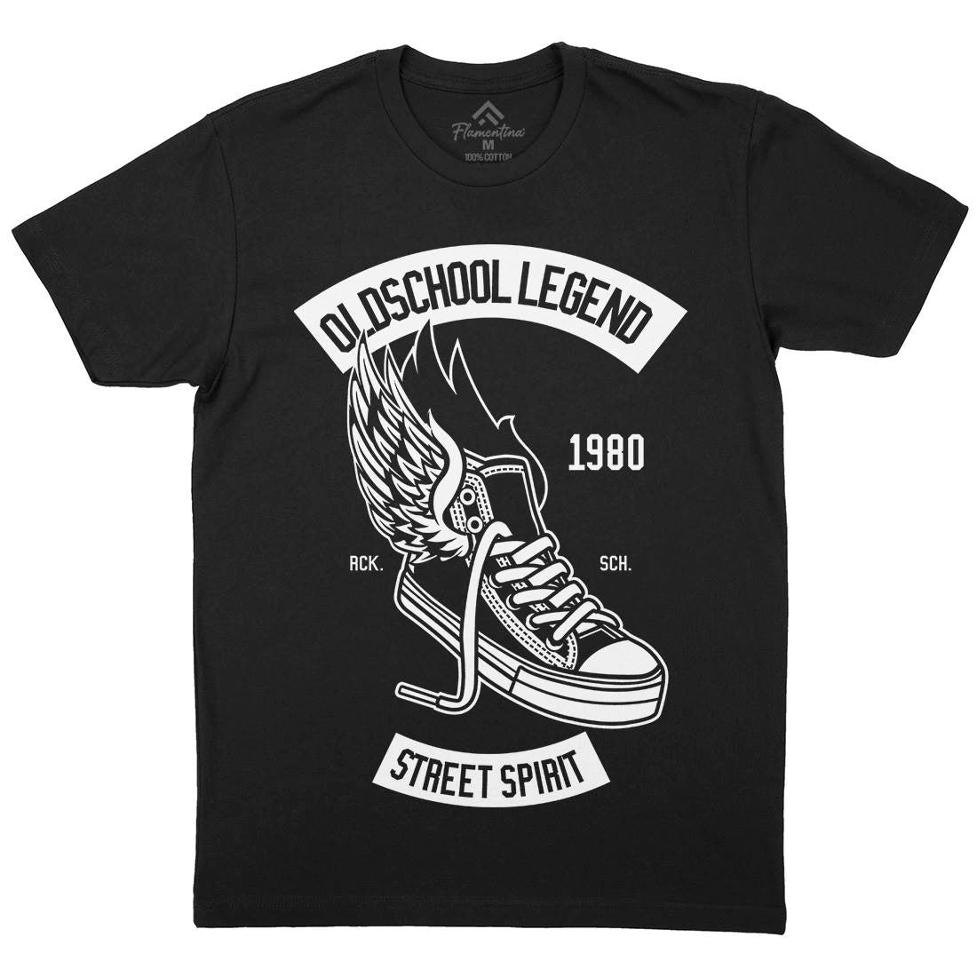 Oldschool Legend Mens Crew Neck T-Shirt Retro B594
